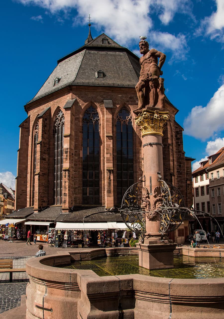 Aussicht auf das Neckartal von einem Standort am Königstuhl