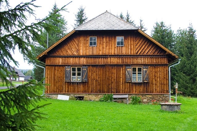 Holzgebäude in Heidelberg