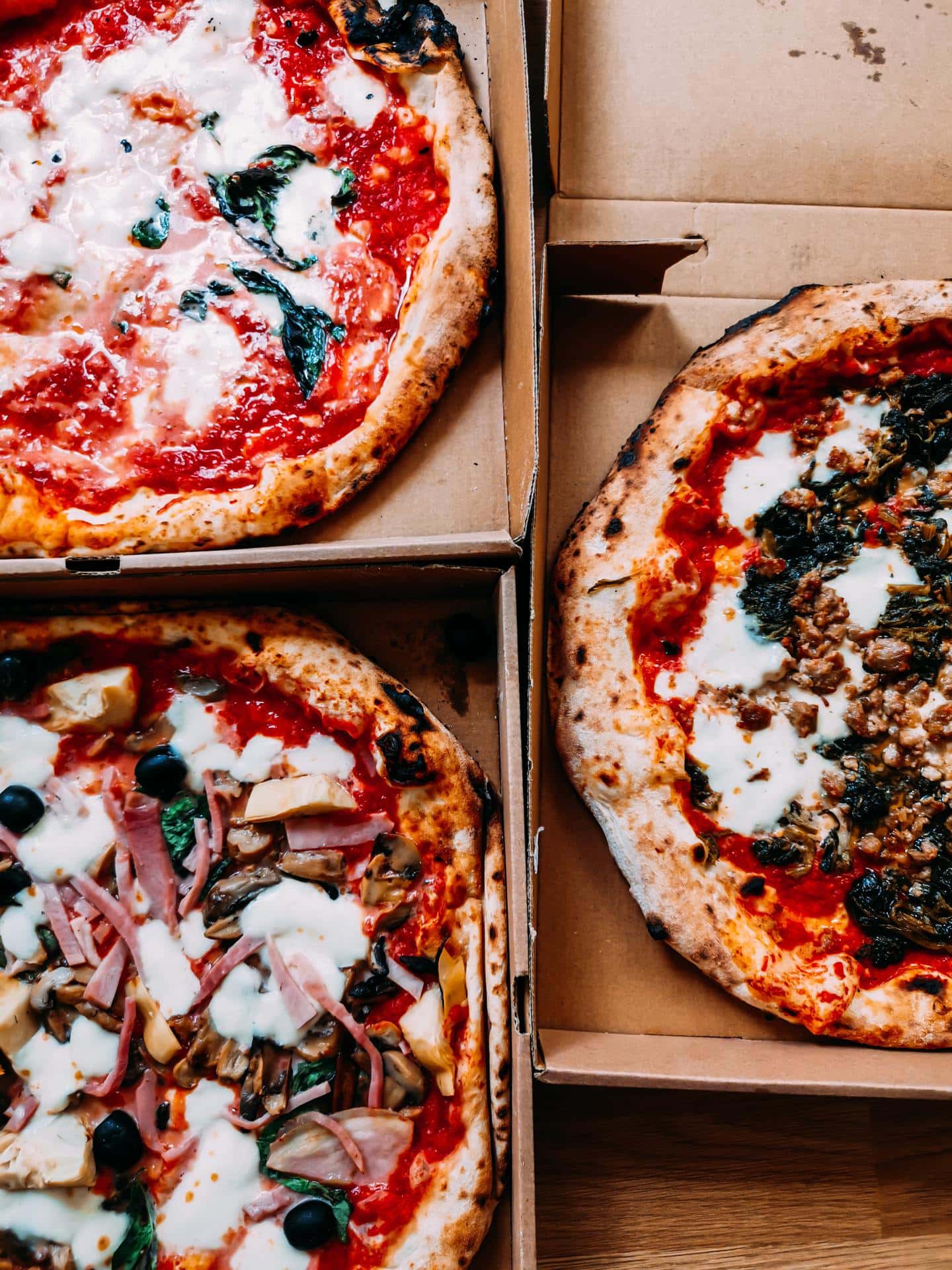 beliebte gerichte: pizzas online bestellen