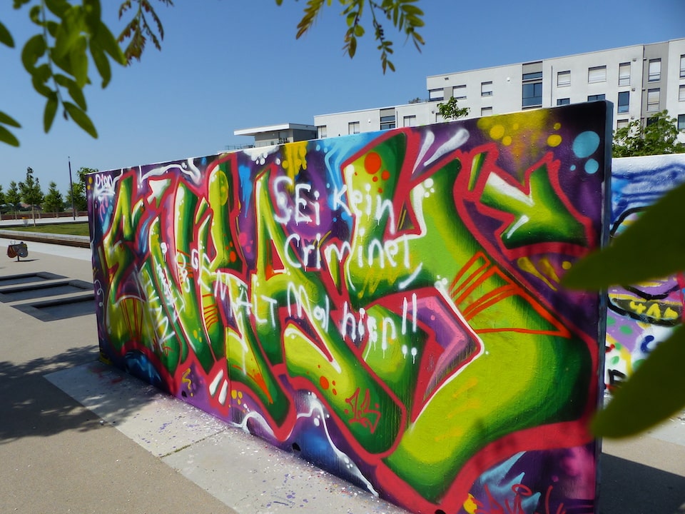 Buntes Graffiti. (Foto von Noel Bittner)
