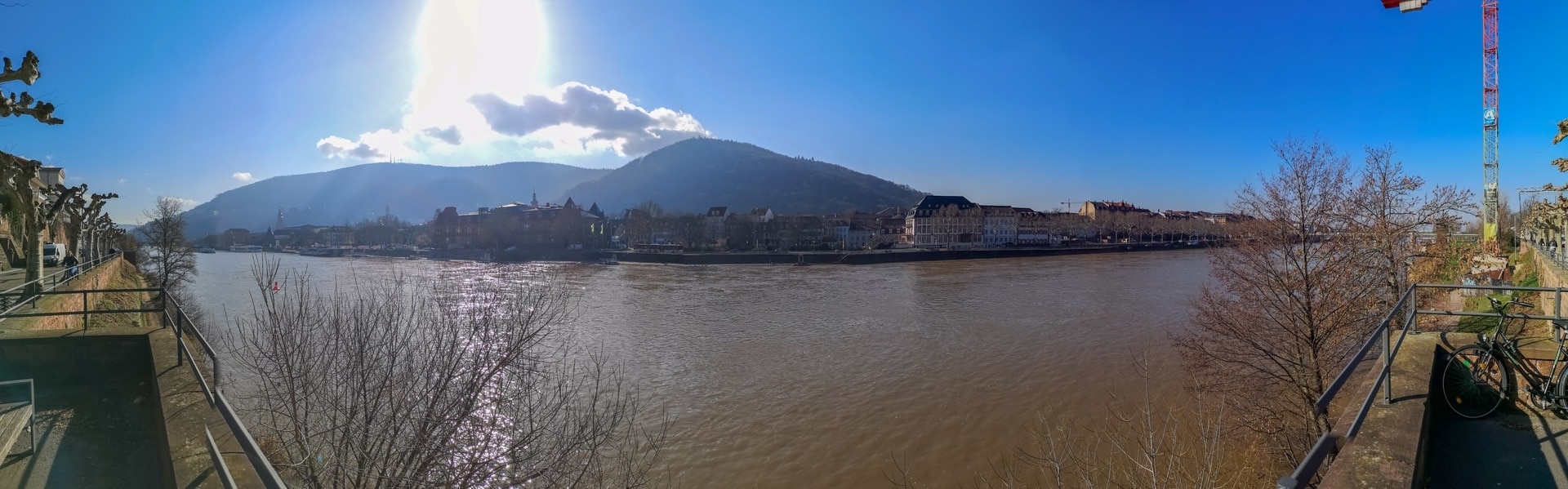 Heidelberg Panorama Panorama view of Heidelberg's Old Town from the Ziegelhäuser Landstraße